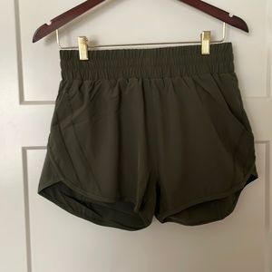NWT Army Green Running Shorts